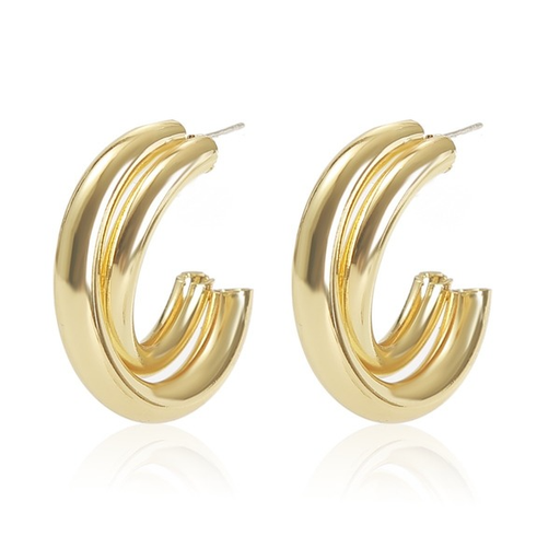 Bulk Jewelry Wholesale Earrings gold C shape  Alloy JDC-ES-JJ054 Wholesale factory from China YIWU China