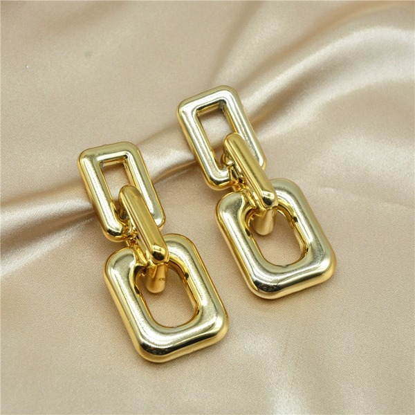 Bulk Jewelry Wholesale earrings gold CCB long chain shape.JDC-ES-xc069 Wholesale factory from China YIWU China