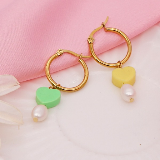 Bulk Jewelry Wholesale Earrings gold Clay pearl JDC-gbh540 Wholesale factory from China YIWU China