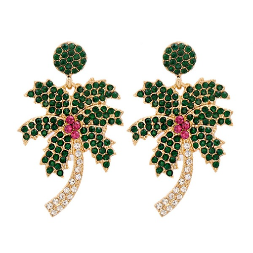 Bulk Jewelry Wholesale Earrings gold Coconut tree Alloy JDC-ES-JJ070 Wholesale factory from China YIWU China