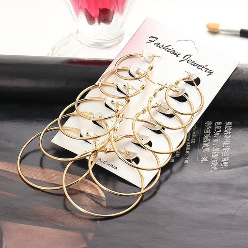 Bulk Jewelry Wholesale Earrings gold Exaggerated circle metal  JDC-ES-xy032 Wholesale factory from China YIWU China