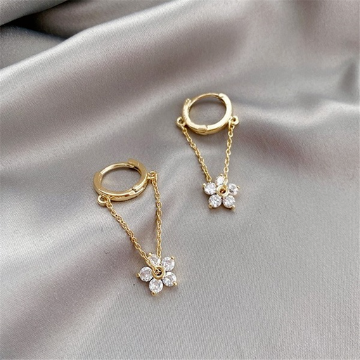 Bulk Jewelry Wholesale Earrings gold Flowers Alloy JDC-ES-b361 Wholesale factory from China YIWU China