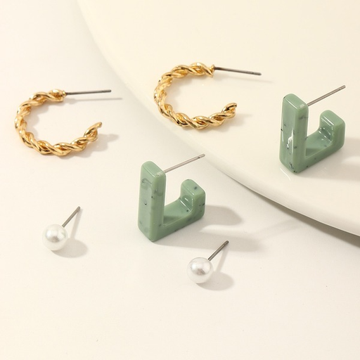 Bulk Jewelry Wholesale Earrings gold Geometric C shape Alloy JDC-ES-e072 Wholesale factory from China YIWU China