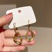 Bulk Jewelry Wholesale Earrings gold Geometric triangle Alloy JDC-ES-b357 Wholesale factory from China YIWU China