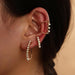 Wholesale Earrings gold Geometric U shape Alloy JDC-ES-e047 Earrings JoyasDeChina EZ3643jinse Wholesale Jewelry JoyasDeChina Joyas De China