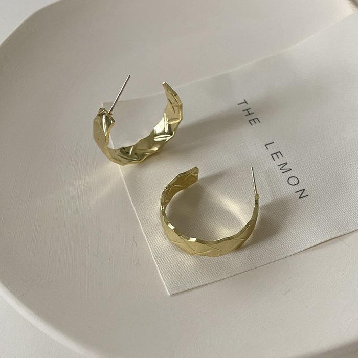Wholesale Earrings gold geometry Alloy JDC-ES-b363 Earrings JoyasDeChina Golden Wholesale Jewelry JoyasDeChina Joyas De China
