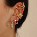 Wholesale Earrings gold geometry Alloy JDC-ES-e033 Earrings JoyasDeChina EZ3692jinse Wholesale Jewelry JoyasDeChina Joyas De China