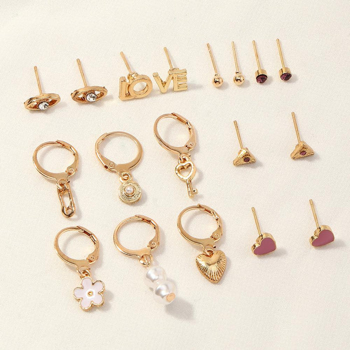 Wholesale Earrings gold geometry Alloy JDC-ES-e073 Earrings JoyasDeChina EZ3518jinse Wholesale Jewelry JoyasDeChina Joyas De China