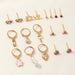 Wholesale Earrings gold geometry Alloy JDC-ES-e073 Earrings JoyasDeChina EZ3518jinse Wholesale Jewelry JoyasDeChina Joyas De China