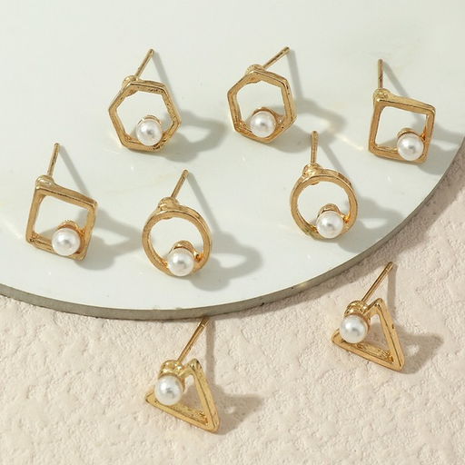 Bulk Jewelry Wholesale Earrings gold geometry Alloy JDC-ES-e166 Wholesale factory from China YIWU China