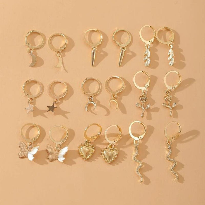 Wholesale Earrings gold geometry Alloy JDC-ES-F561 Earrings JoyasDeChina 52060 Wholesale Jewelry JoyasDeChina Joyas De China