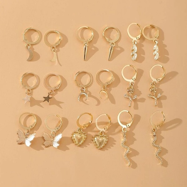 Bulk Jewelry Wholesale Earrings gold geometry Alloy JDC-ES-F561 Wholesale factory from China YIWU China