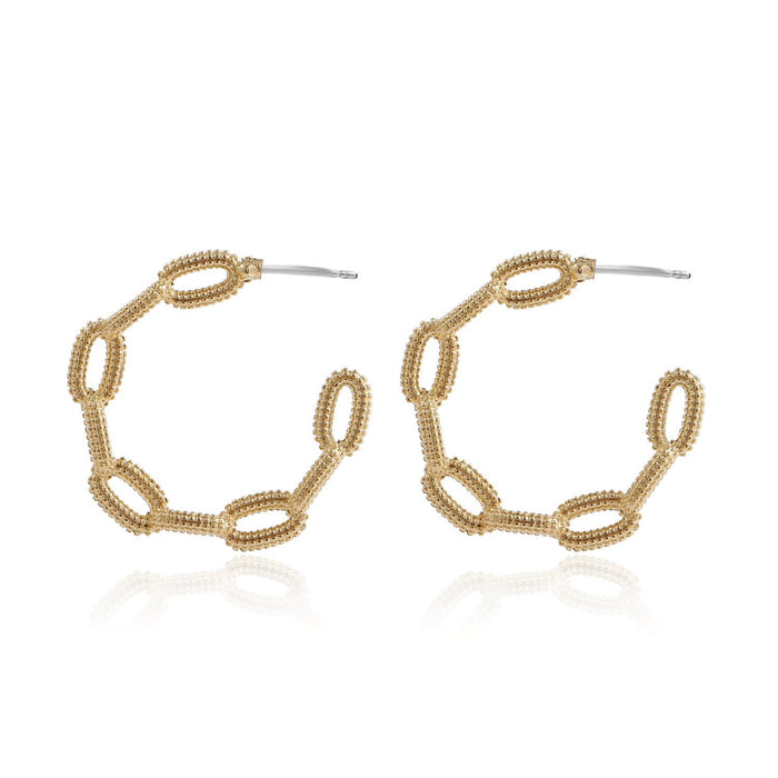 Wholesale Earrings gold geometry C-shaped alloy JDC-ES-JJ136 Earrings JoyasDeChina 55002 Wholesale Jewelry JoyasDeChina Joyas De China