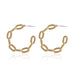 Wholesale Earrings gold geometry C-shaped alloy JDC-ES-JJ136 Earrings JoyasDeChina 55002 Wholesale Jewelry JoyasDeChina Joyas De China