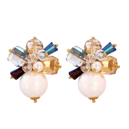 Bulk Jewelry Wholesale Earrings gold geometry Pearl JDC-ES-JJ074 Wholesale factory from China YIWU China