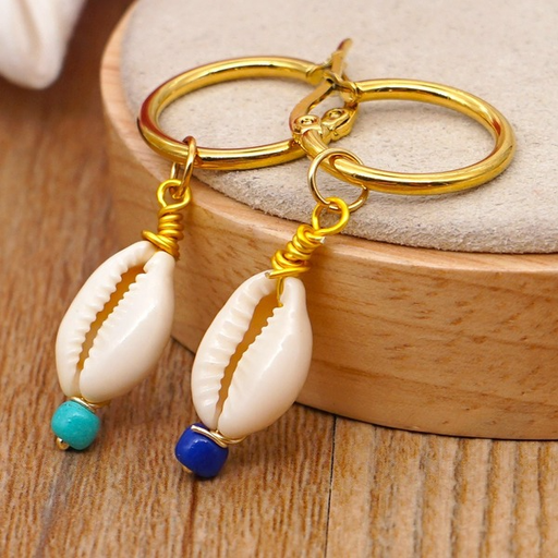 Bulk Jewelry Wholesale Earrings gold geometry shell JDC-gbh537 Wholesale factory from China YIWU China