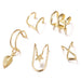 Wholesale Earrings gold Leaf five-pointed star Alloy JDC-ES-xy061 Earrings JoyasDeChina C04-01-37 Wholesale Jewelry JoyasDeChina Joyas De China