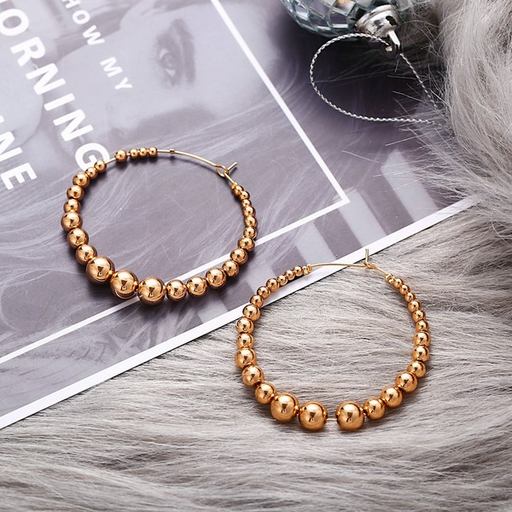 Bulk Jewelry Wholesale Earrings gold Letter C open circle Alloy JDC-ES-xy079 Wholesale factory from China YIWU China