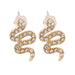 Wholesale Earrings gold Little snake Alloy JDC-ES-JJ071 Earrings JoyasDeChina golden Wholesale Jewelry JoyasDeChina Joyas De China
