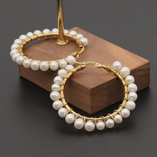 Bulk Jewelry Wholesale Earrings gold Pearl Alloy JDC-gbh532 Wholesale factory from China YIWU China