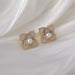 Wholesale Earrings gold Pearl Camellia Alloy JDC-ES-W254 Earrings JoyasDeChina A white Wholesale Jewelry JoyasDeChina Joyas De China