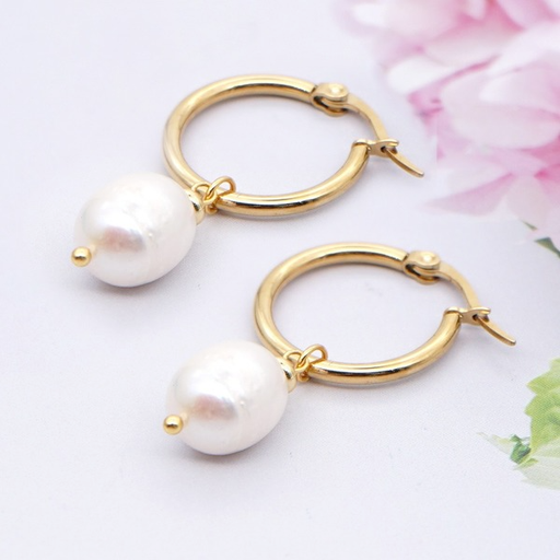 Bulk Jewelry Wholesale Earrings gold Pearl geometry JDC-gbh531 Wholesale factory from China YIWU China