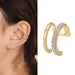 Wholesale Earrings gold Rhinestone U-shaped Alloy JDC-ES-xy069 Earrings JoyasDeChina C04-03-16 Wholesale Jewelry JoyasDeChina Joyas De China