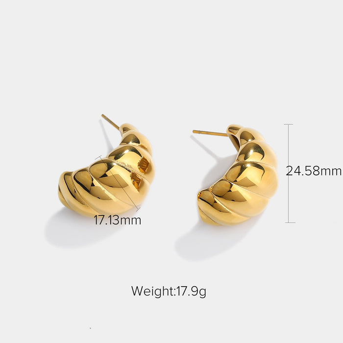 Wholesale Earrings gold Stainless steel Bee shape JDC-ES-JD028 Earrings JoyasDeChina JDE201273-2 Wholesale Jewelry JoyasDeChina Joyas De China