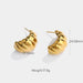 Wholesale Earrings gold Stainless steel Bee shape JDC-ES-JD028 Earrings JoyasDeChina JDE201273-2 Wholesale Jewelry JoyasDeChina Joyas De China