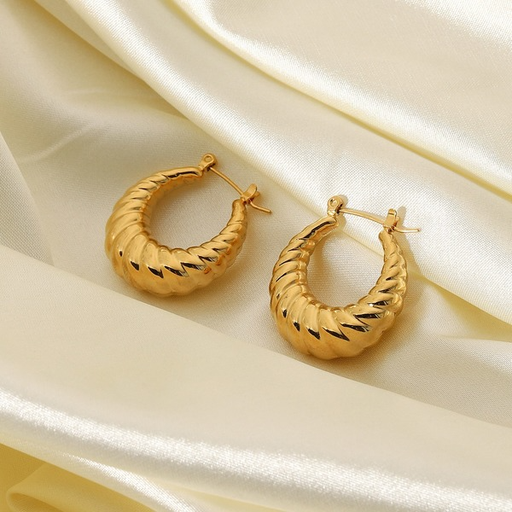 Bulk Jewelry Wholesale Earrings gold Stainless steel geometry JDC-ES-JD049 Wholesale factory from China YIWU China