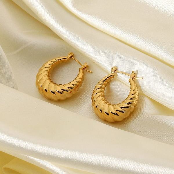 Bulk Jewelry Wholesale Earrings gold Stainless steel Shrimp body and horns JDC-ES-JD068 Wholesale factory from China YIWU China