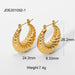 Wholesale Earrings gold Stainless steel Shrimp body and horns JDC-ES-JD068 Earrings JoyasDeChina JDE201092-1 Wholesale Jewelry JoyasDeChina Joyas De China