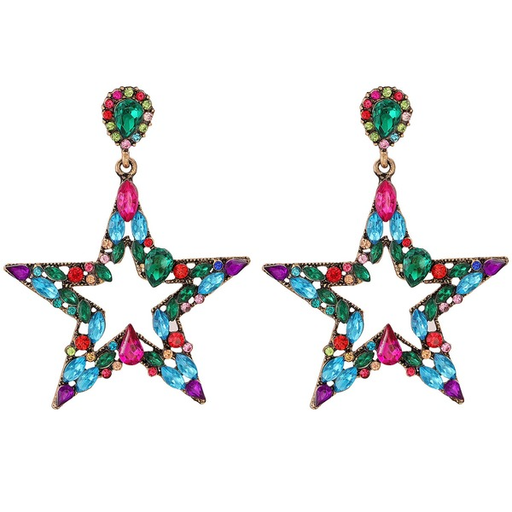 Bulk Jewelry Wholesale Earrings gold Star shape Alloy JDC-ES-JJ038 Wholesale factory from China YIWU China