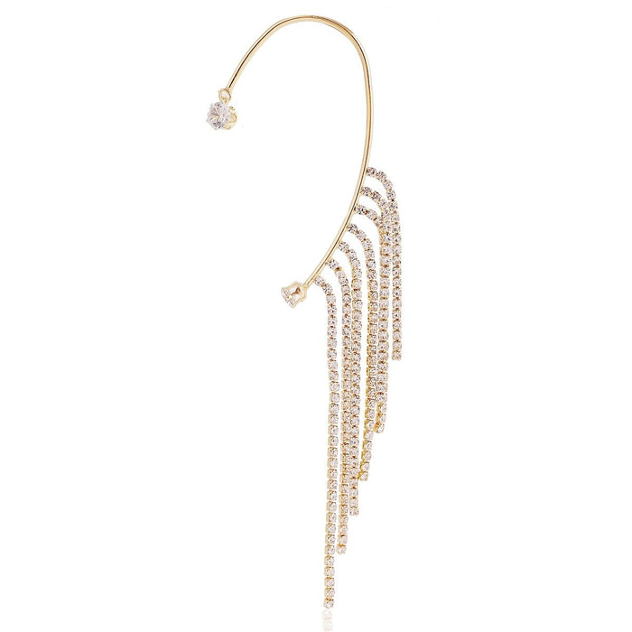 Wholesale Earrings gold Tassel full of diamonds Alloy JDC-ES-JJ031 Earrings JoyasDeChina 55278 Wholesale Jewelry JoyasDeChina Joyas De China