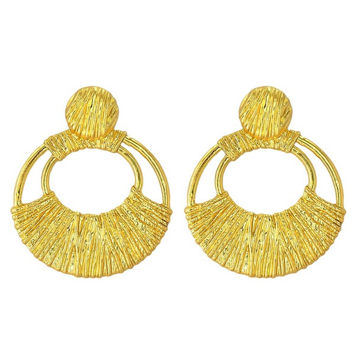 Bulk Jewelry Wholesale Earrings gold Texture Alloy JDC-ES-JJ090 Wholesale factory from China YIWU China