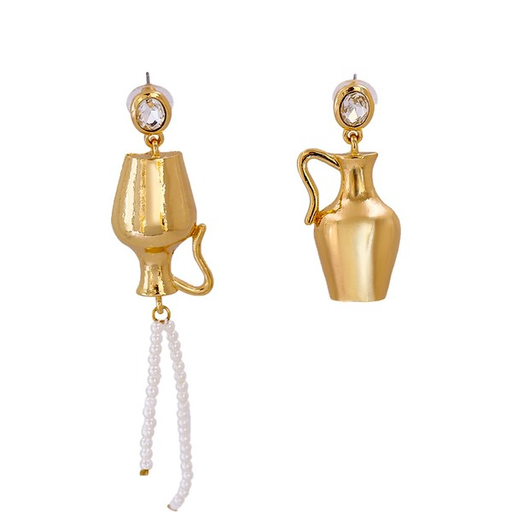 Bulk Jewelry Wholesale Earrings gold Vase tassels Alloy JDC-ES-JJ159 Wholesale factory from China YIWU China