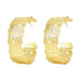 Wholesale Earrings Golden C shape Alloy JDC-ES-TC123 Earrings JoyasDeChina golden Wholesale Jewelry JoyasDeChina Joyas De China
