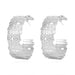 Wholesale Earrings Golden C shape Alloy JDC-ES-TC123 Earrings JoyasDeChina silver Wholesale Jewelry JoyasDeChina Joyas De China