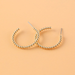 Wholesale Earrings Golden C shape Alloy JDC-ES-TC132 Earrings JoyasDeChina Wholesale Jewelry JoyasDeChina Joyas De China