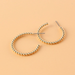 Wholesale Earrings Golden C shape Alloy JDC-ES-TC132 Earrings JoyasDeChina Wholesale Jewelry JoyasDeChina Joyas De China