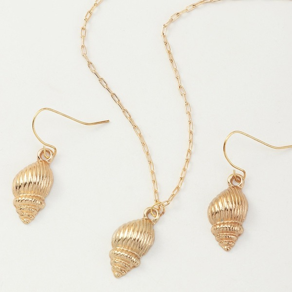 Bulk Jewelry Wholesale Earrings Golden Conch Alloy JDC-ES-e233 Wholesale factory from China YIWU China