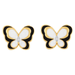 Wholesale Earrings Golden Dripping oil diamond butterfly copper JDC-ES-AS304 Earrings JoyasDeChina Wholesale Jewelry JoyasDeChina Joyas De China