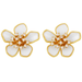 Wholesale Earrings Golden flower copper JDC-ES-AS315 Earrings JoyasDeChina Wholesale Jewelry JoyasDeChina Joyas De China