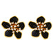 Wholesale Earrings Golden flower copper JDC-ES-AS315 Earrings JoyasDeChina black Wholesale Jewelry JoyasDeChina Joyas De China