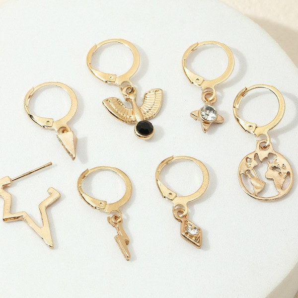 Bulk Jewelry Wholesale Earrings Golden geometry Alloy JDC-ES-e236 Wholesale factory from China YIWU China