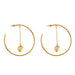 Wholesale Earrings Golden geometry Alloy JDC-ES-JJ221 Earrings JoyasDeChina Yellow Wholesale Jewelry JoyasDeChina Joyas De China