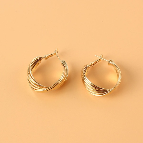 Wholesale Earrings Golden Geometry Alloy JDC-ES-TC119 Earrings JoyasDeChina Wholesale Jewelry JoyasDeChina Joyas De China