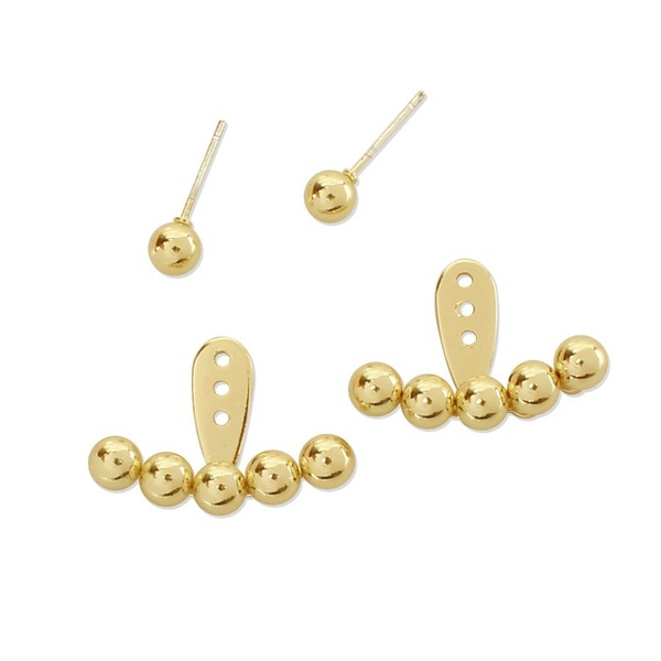 Wholesale Earrings Golden Geometry Alloy JDC-ES-TC124 Earrings JoyasDeChina Wholesale Jewelry JoyasDeChina Joyas De China