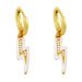Wholesale Earrings Golden geometry copper JDC-ES-AS305 Earrings JoyasDeChina white Wholesale Jewelry JoyasDeChina Joyas De China