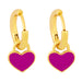 Wholesale Earrings Golden geometry copper JDC-ES-AS306 Earrings JoyasDeChina purple Wholesale Jewelry JoyasDeChina Joyas De China